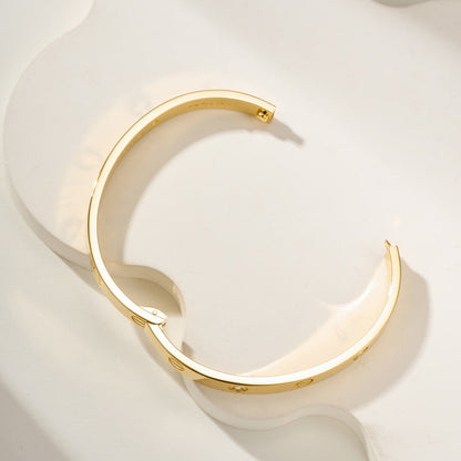 [ElanLuxe Jewelry]LOVE BRACELET 6.1MM 4 DIAMONDS