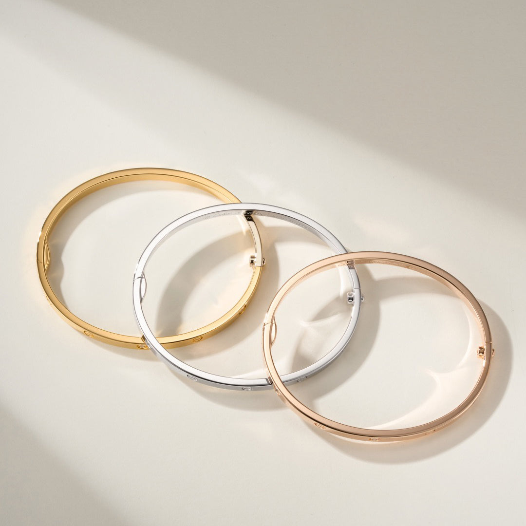 [ElanLuxe Jewelry]LOVE BRACELET 3.65MM 6 DIAMONDS