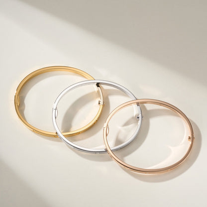 [ElanLuxe Jewelry]LOVE BRACELET 3.65MM 6 DIAMONDS
