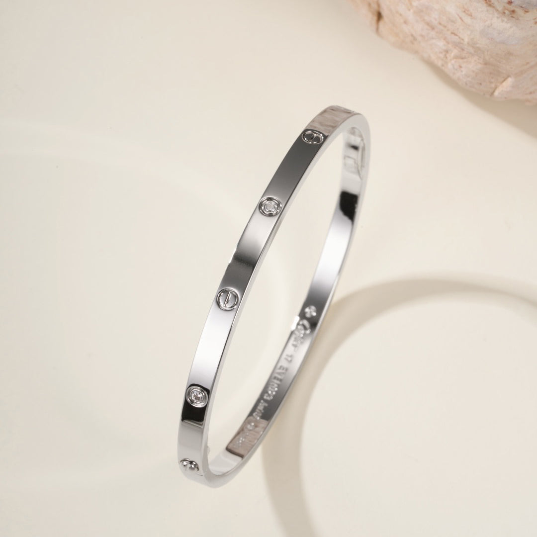 [ElanLuxe Jewelry]LOVE BRACELET 3.65MM 6 DIAMONDS