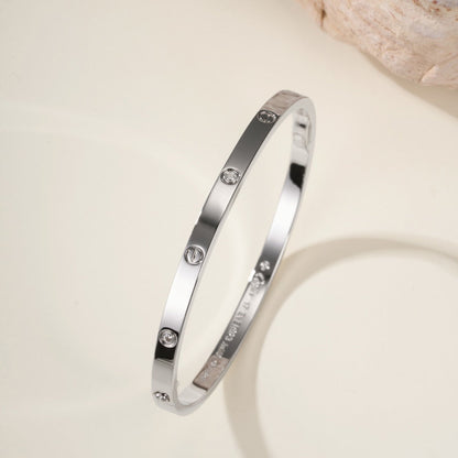 [ElanLuxe Jewelry]LOVE BRACELET 3.65MM 6 DIAMONDS