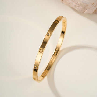 [ElanLuxe Jewelry]LOVE BRACELET 3.65MM 6 DIAMONDS