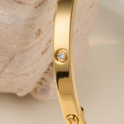 [ElanLuxe Jewelry]LOVE BRACELET 3.65MM 6 DIAMONDS