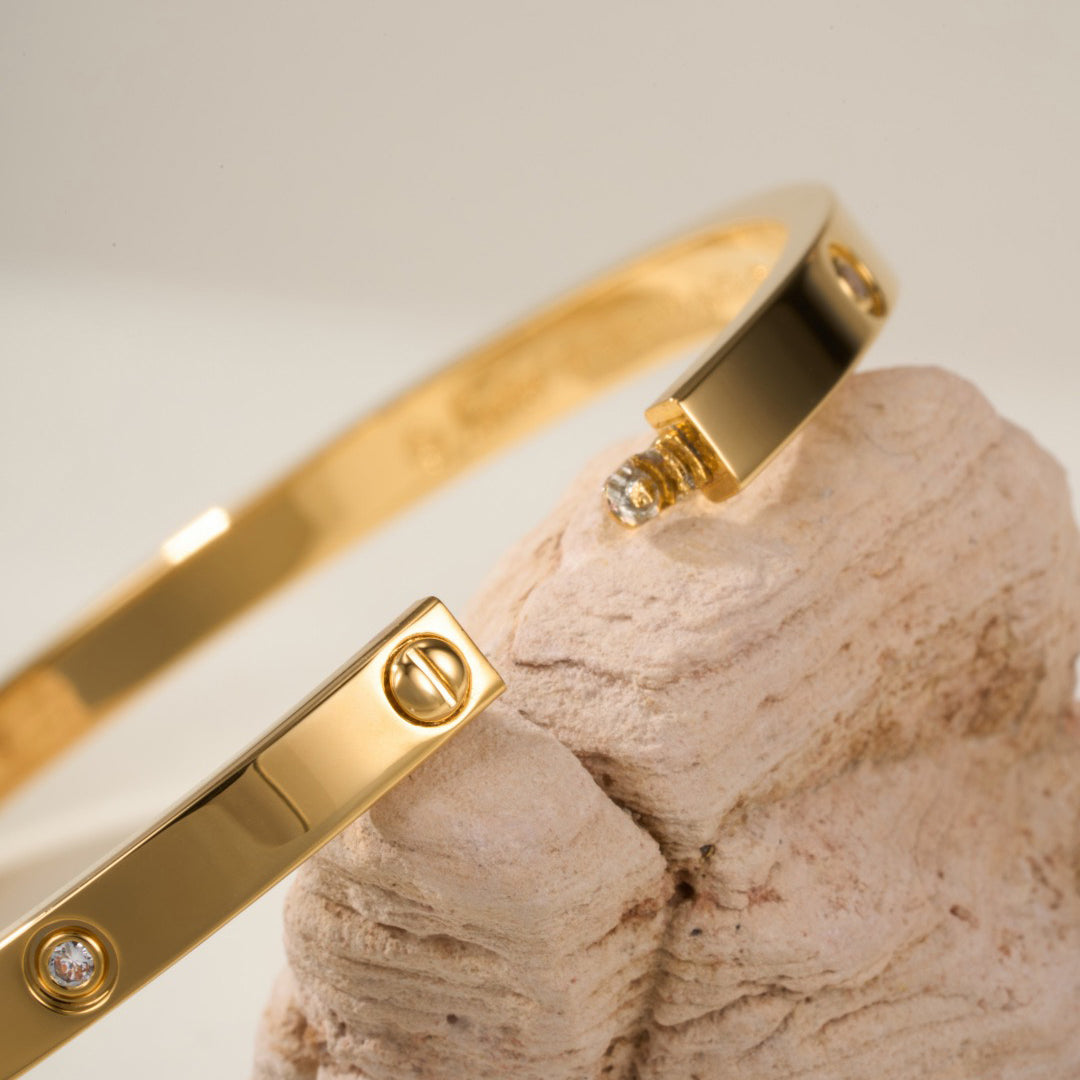 [ElanLuxe Jewelry]LOVE BRACELET 3.65MM 6 DIAMONDS