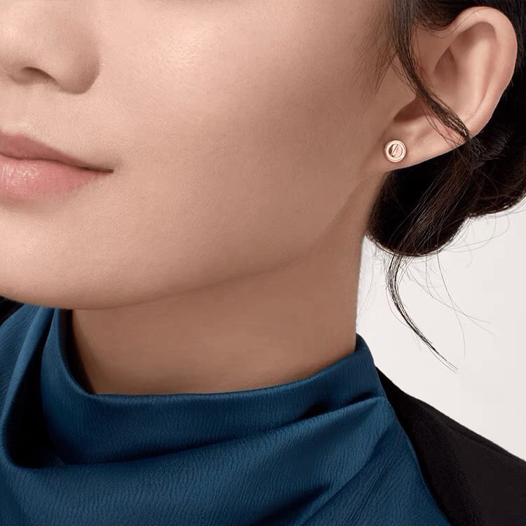 [ElanLuxe Jewelry]LOVE EARRINGS 7.2MM