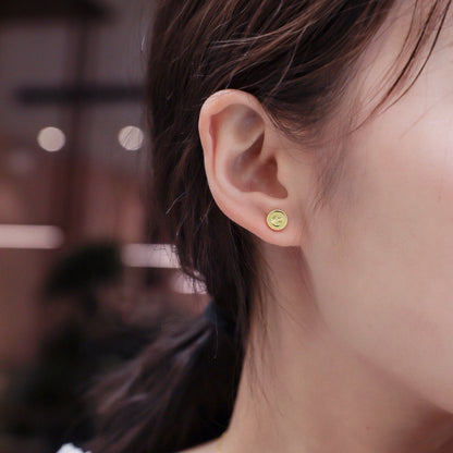 [ElanLuxe Jewelry]LOVE EARRINGS 7.2MM