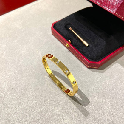 [ElanLuxe Jewelry]LOVE BRACELET 6.1MM 10 DIAMONDS