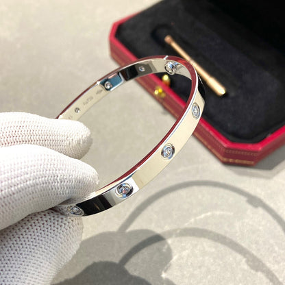 [ElanLuxe Jewelry]LOVE BRACELET 6.1MM 10 DIAMONDS