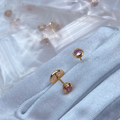 [ElanLuxe Jewelry]DAMOUR PING DIAMOND EARRINGS