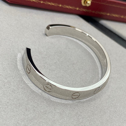 [ElanLuxe Jewelry]LOVE BRACELET 6.1MM 1 DIAMOND OPEN CUFF