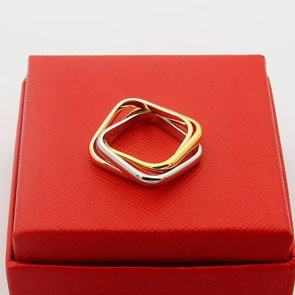 [ElanLuxe Jewelry]TRINITY 3.5MM CUSHION RING COLLECTION