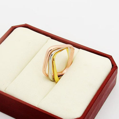 [ElanLuxe Jewelry]TRINITY 3.5MM CUSHION RING COLLECTION