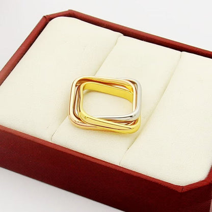 [ElanLuxe Jewelry]TRINITY 3.5MM CUSHION RING COLLECTION