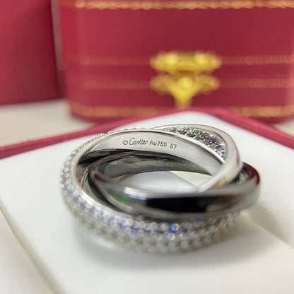[ElanLuxe Jewelry]TRINITY 3.2MM RING BLACK CERAMIC