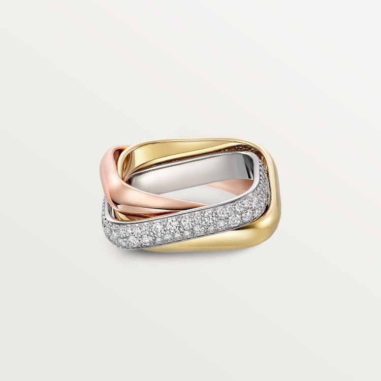 [ElanLuxe Jewelry]TRINITY 3.5MM CUSHION RING COLLECTION