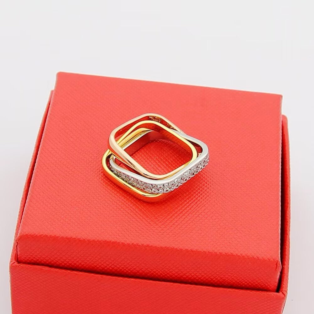 [ElanLuxe Jewelry]TRINITY 3.5MM CUSHION RING COLLECTION