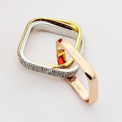 [ElanLuxe Jewelry]TRINITY 3.5MM CUSHION RING COLLECTION