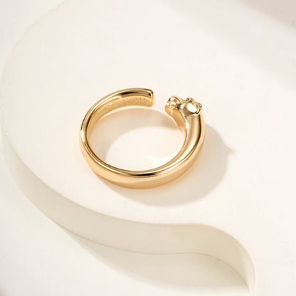 [ElanLuxe Jewelry]PANTHERE NO DIAMOND SMALL RING