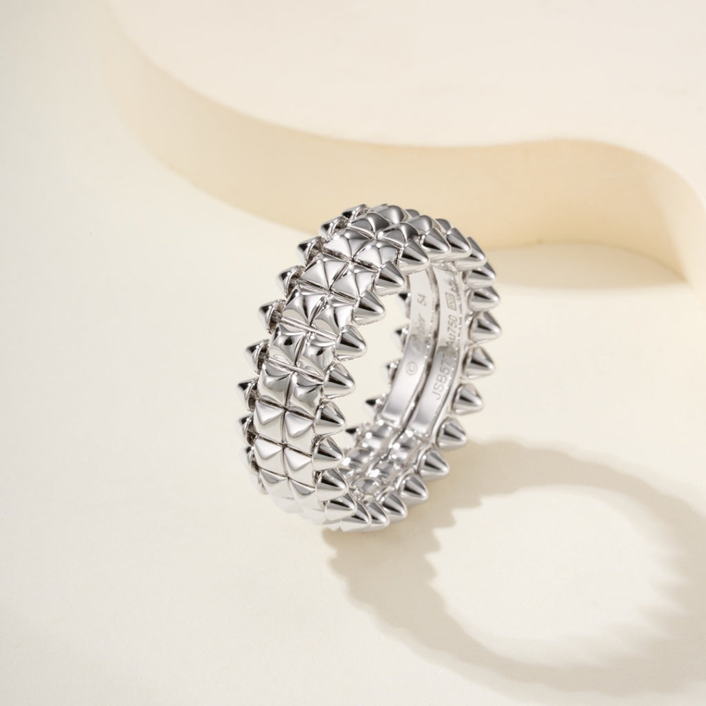 [ElanLuxe Jewelry]CLASH 9.2MM DOUBLE ROW RING
