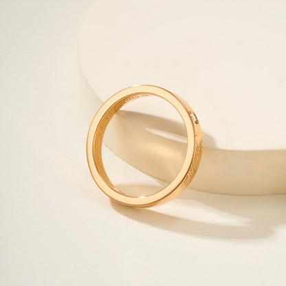 [ElanLuxe Jewelry]LOVE RING 4MM 1 DIAMOND