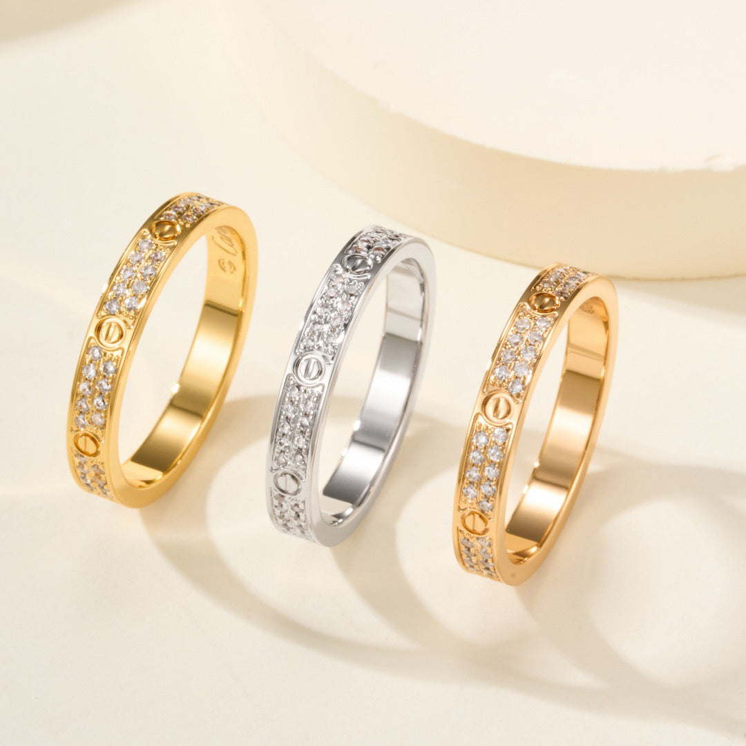 [ElanLuxe Jewelry]LOVE RING 2.65MM DIAMOND