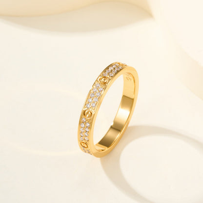 [ElanLuxe Jewelry]LOVE RING 2.65MM DIAMOND