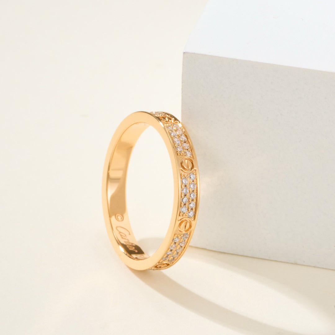 [ElanLuxe Jewelry]LOVE RING 2.65MM DIAMOND