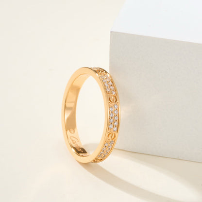 [ElanLuxe Jewelry]LOVE RING 2.65MM DIAMOND