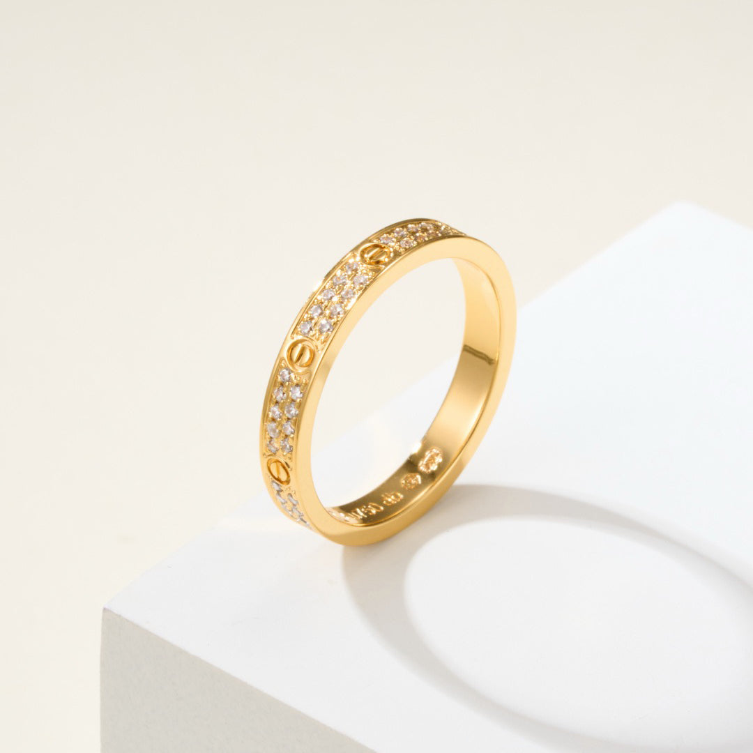 [ElanLuxe Jewelry]LOVE RING 2.65MM DIAMOND