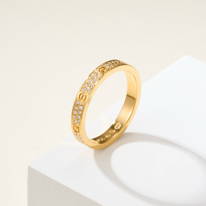 [ElanLuxe Jewelry]LOVE RING 2.65MM DIAMOND
