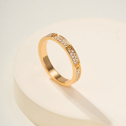 [ElanLuxe Jewelry]LOVE RING 2.65MM DIAMOND