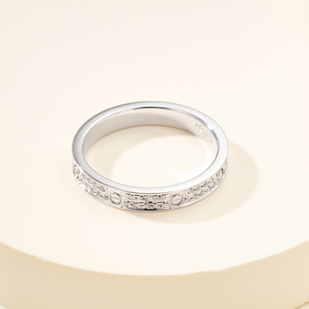 [ElanLuxe Jewelry]LOVE RING 2.65MM DIAMOND