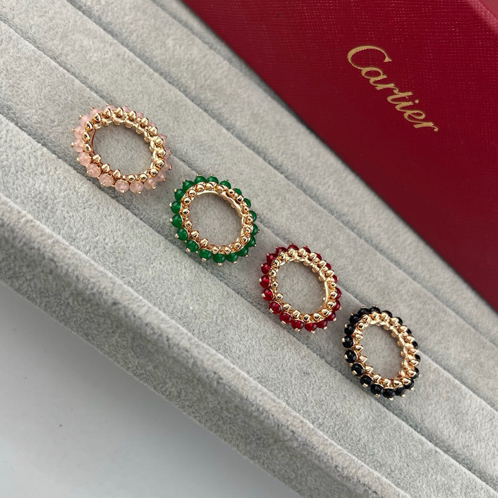 [ElanLuxe Jewelry]CLASH 7.9MM AGATE CHALCEDONY RING