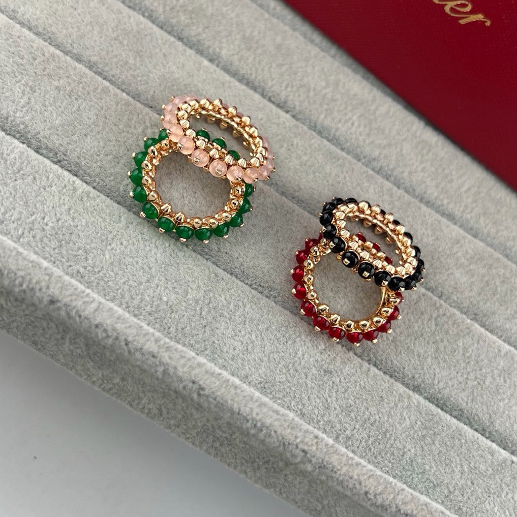 [ElanLuxe Jewelry]CLASH 7.9MM AGATE CHALCEDONY RING