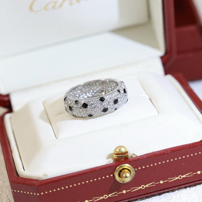 [ElanLuxe Jewelry]PANTHERE SPOTTED FULL DIAMOND RING
