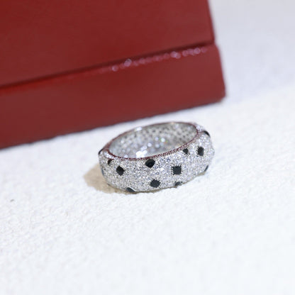 [ElanLuxe Jewelry]PANTHERE SPOTTED FULL DIAMOND RING