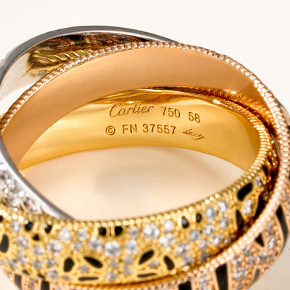 [ElanLuxe Jewelry]TRINITY  RING LEOPARD PRINT