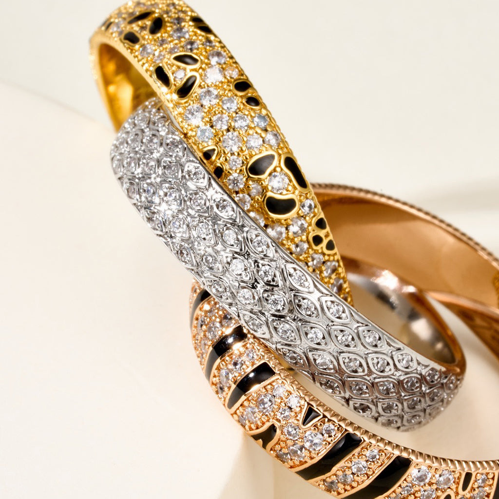 [ElanLuxe Jewelry]TRINITY  RING LEOPARD PRINT