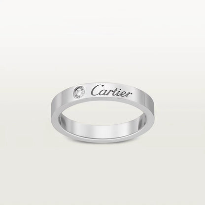 [ElanLuxe Jewelry]LOVE RING 4MM 1 DIAMOND