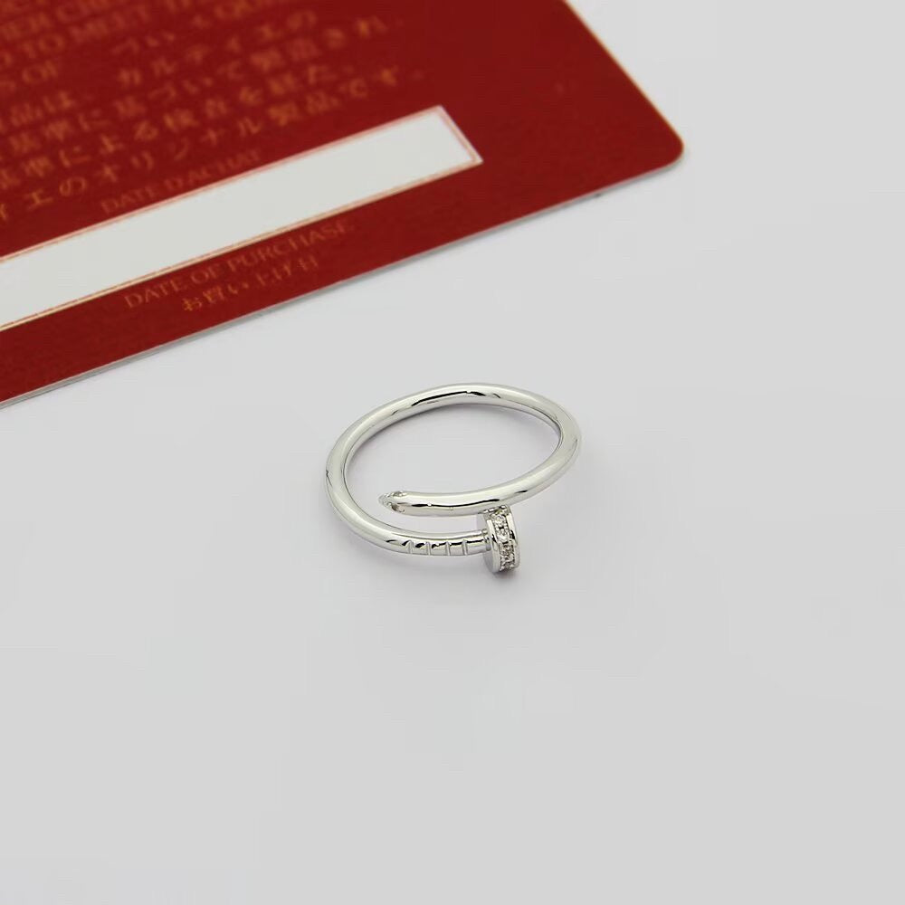 [ElanLuxe Jewelry]JUSTE 1.8MM HALF DIAMOND RING