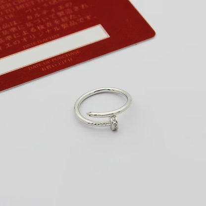[ElanLuxe Jewelry]JUSTE 1.8MM HALF DIAMOND RING