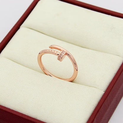 [ElanLuxe Jewelry]JUSTE 1.8MM HALF DIAMOND RING