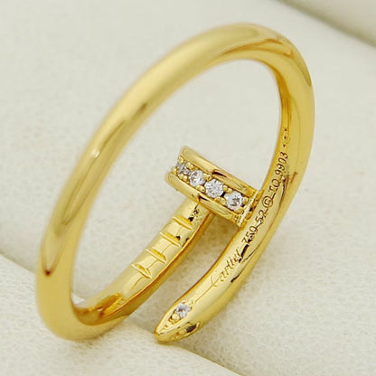 [ElanLuxe Jewelry]JUSTE 1.8MM HALF DIAMOND RING