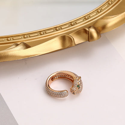 [ElanLuxe Jewelry]PANTHERE FULL DIAMOND SMALL RING