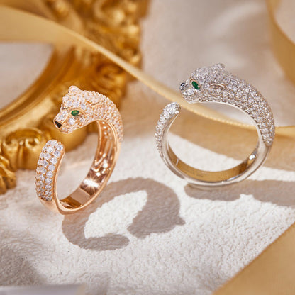 [ElanLuxe Jewelry]PANTHERE FULL DIAMOND SMALL RING