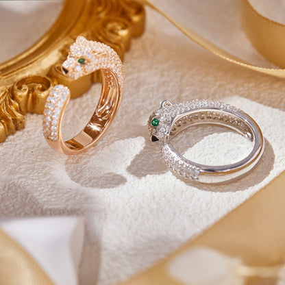 [ElanLuxe Jewelry]PANTHERE FULL DIAMOND SMALL RING