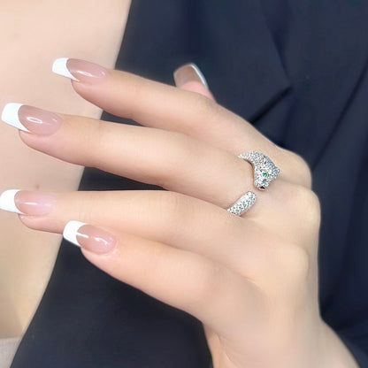 [ElanLuxe Jewelry]PANTHERE FULL DIAMOND SMALL RING