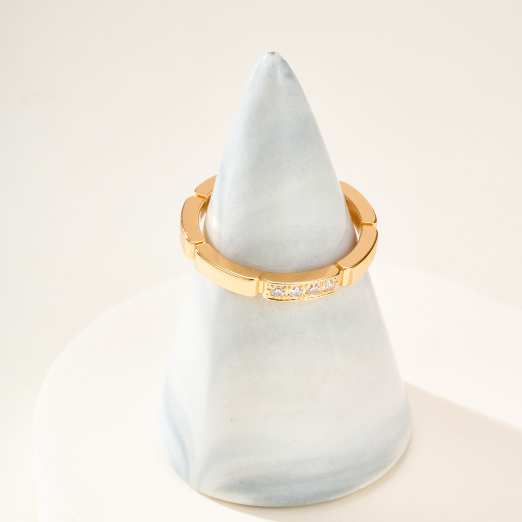 [ElanLuxe Jewelry]MAILLON PANTHERE 4 DIAMOND RING