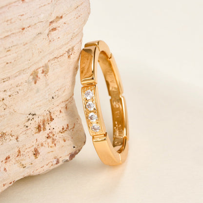 [ElanLuxe Jewelry]MAILLON PANTHERE 4 DIAMOND RING