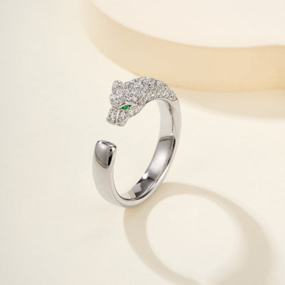 [ElanLuxe Jewelry]PANTHERE HALF DIAMOND SMALL RING